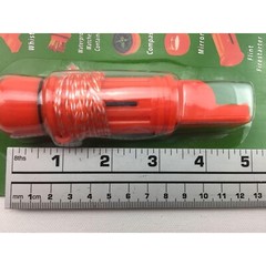 Emergency Camp Whistle Gadget Compass Matches Holder Firestarter Mirror