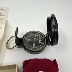 Vintage W.F.S Engineers’ Lensatic Compass For Scouts Plastic Case
