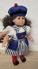 Doll Vinyl Doll Simba 46cm Sleep Eyes Maritime Vintage Excellent Condition