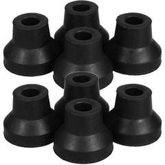8 Pcs Walker Leg Caps Replacement Rubber Crutch Tips Non- Cane