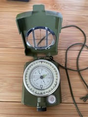 Military Lensatic Compass Camouflage Sighting Compass w/ Lanyard
