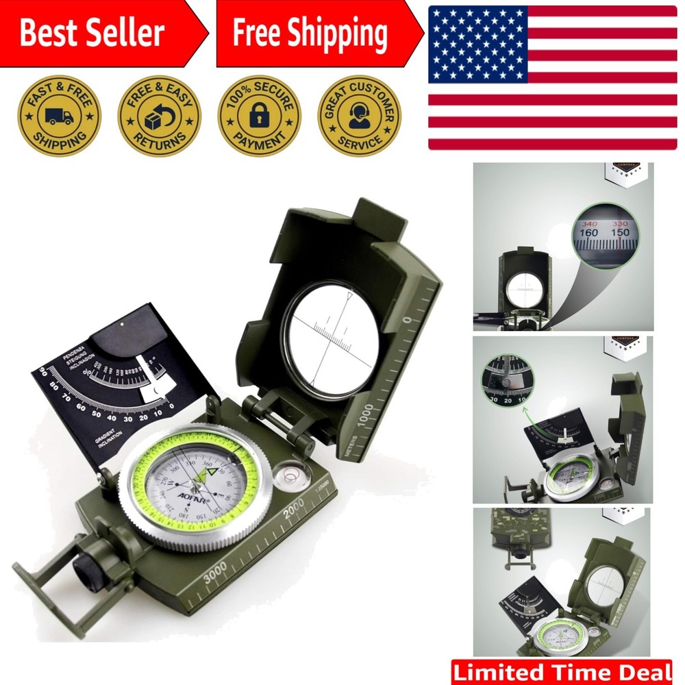 AF-4074 Military Compass: High-Precision Waterproof Tool for Hiking & Mapping