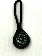 Zipper pull compass survival emergency prepare tactical bug out bag gift idea #4