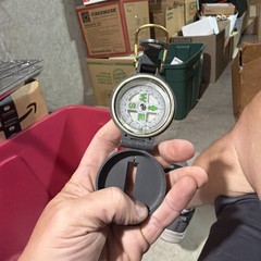 COLEMAN LENSATIC ENGINEER HUNTING HIKING CAMPING OUTDOOR COMPASS GRAY