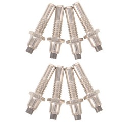 8Pcs Durable Tungsten Steel Trekking Pole Tips Silver for Alpenstock Hiking Use
