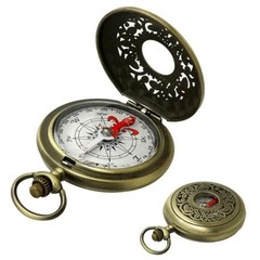 Antique Brass Compass – Waterproof Survival Compass for Hiking & Camping,