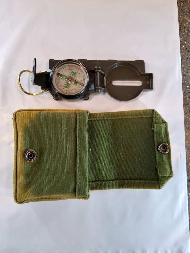 U.S Pocket Army Style Compass Military Camping Hiking Survival Marching