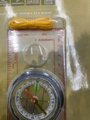 (QTY 9) Stansport 557-P Deluxe Map Compass Liquid-Filled/2° Increments/Magnifier