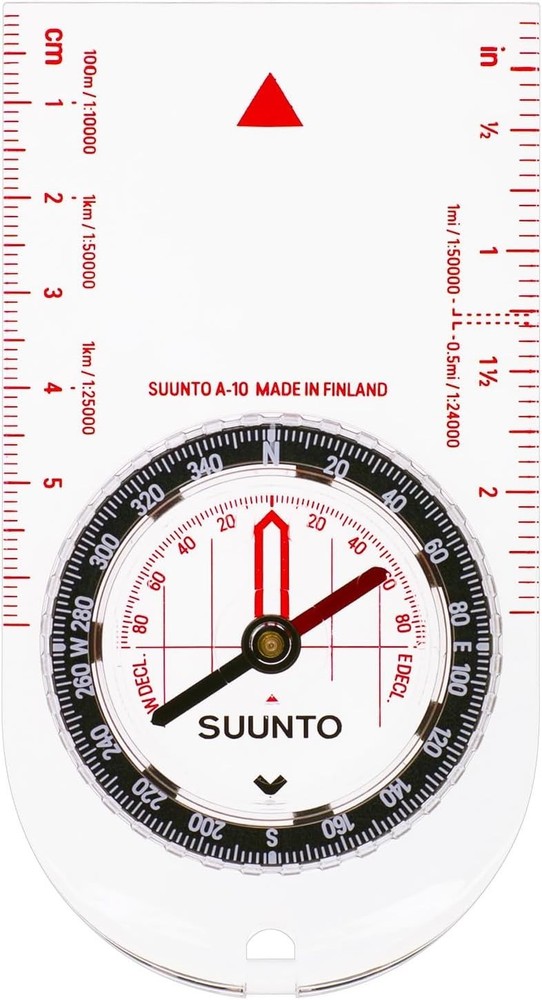 SUUNTO A-30 Hiking Compass Compact Navigation Tool w/ Luminous Markings