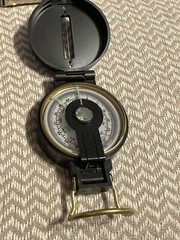 Vintage Engineer Lensatic Precise Liquid Filled Compass Japan-With Original Box!