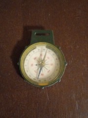 Vintage Plastic Compass Made In Hong Kong Works Great Very Rare Unique Pendant