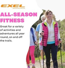 Nordic Walking Poles #1 Rated. 1-Piece Poles In 32 Lengths. Not Collapsible Junk