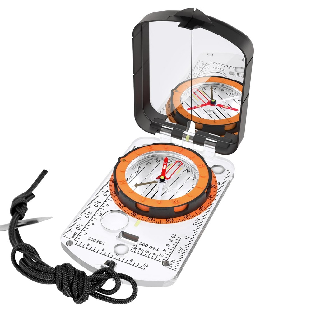 Sportneer Compass Hiking Survival, Camping Accessories Orienteering with Mirror