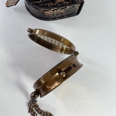 Brass Pocket Compass Directional Magnetic Eagle Engraved Scripture Isaiah 40:31