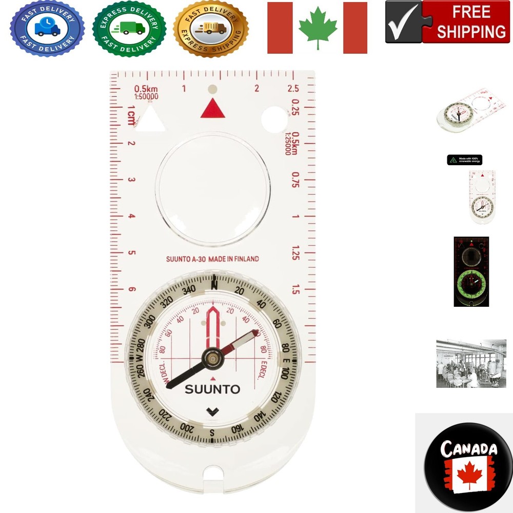 Portable A-30 Compass with Luminous Markings – Ideal for Nighttime Adventures