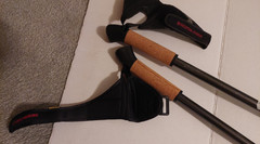 Nordic Walking Sticks Adjustable Locks Expandable To 54 Lightweight Trekking