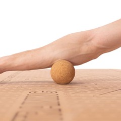 Lattice Peanut Roller Self-Massager Cork, One Size