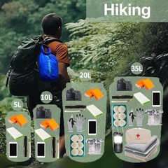 Dry Bag, Waterproof Floating and Lightweight Dry Bags, Roll Top Sack Orange-35L