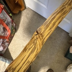 Handcrafted 45” TallWooden Walking Stick Hiking Cane Brown for Dirt Gravel