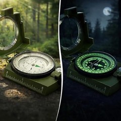 Durable Water-Resistant Hiking Compass ? Ideal for Camping & Outdoor Adventures