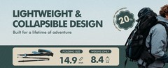 Walking Sticks Collapsible Hiking Poles,Lightweight Trekking Poles Made of