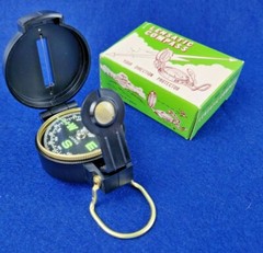Vintage LENSATIC COMPASS Compass in Original Box japan model -300-p mint nos