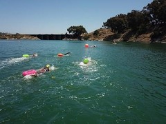 Ultra Swim Safety Buoy & Dry Bag, High-Visibility Open-Water 15L Neon Yellow