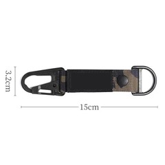 Carabiner Hanging Buckle Nylon Webbing Strap for Backpack Keychain and Gear