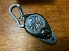 Field & Stream Compass Thermometer Carabiner Pocket Watch