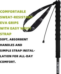 Ultra Light Carbon Fiber Trekking Poles | Collapsible Walking Sticks for Hiking