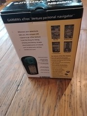 Garmin eTrex Venture Handheld Personal GPS Green In Box With Cord And Manual