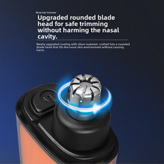 Nose Hair Trimmer USB Rechargeable with Rounded Blade Head for Safe Use