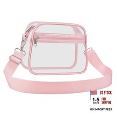 Clear Bag for Stadium Events – Stadium Approved Mini Clear Purse, Small Pink