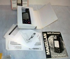 Magellan GPS Pioneer Satellite Navigator Model #63000 W/Box & Instruction Manual