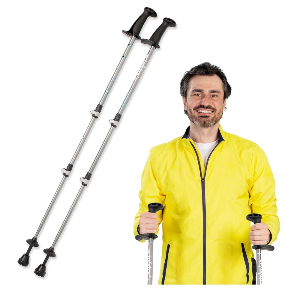 ACTIVATOR 2 Nordic Walking Poles with Carbide Tips – Adjustable for 4’2″ to 6’4″