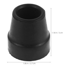 6pcs Quad Cane Replacement Tips -16mm Rubber Walking Stick Bottom Feet –