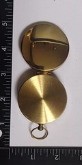 Map scale compass Sighting Compass Stain Gold High Quality w/Trk# Collectable