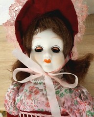 Artist doll porcelain doll 45 cm sleeping eyes collector rarity Vintage