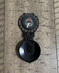 Vintage 1987 Brunson Pocket Compass Made In The USA Model 9050 EXCELLENT
