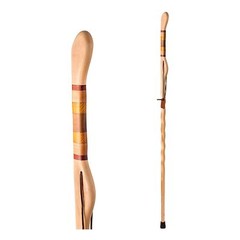 Brazos Twisted Safari Hickory Wood Walking Stick 58 Inch Height