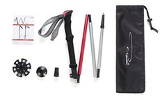 Pansel Folding 7075 Aluminum Alloy Travel Walking Hiking Trekking Pole – Red
