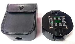 Geological Brunton Compass with Leather Case Pocket Transit Surveying Tool
