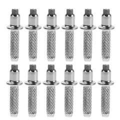 18Pcs Tungsten Steel Trekking Pole Tips Replacement Set Durable Metal Silver