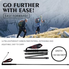 Carbon Fiber Trekking Pole, Folding Walking Stick – Ultralight Walking Stick …