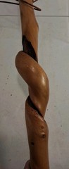 NATURAL TWISTED HIKING STICK BEAUTIFUL TWISTS & COLOR 56″
