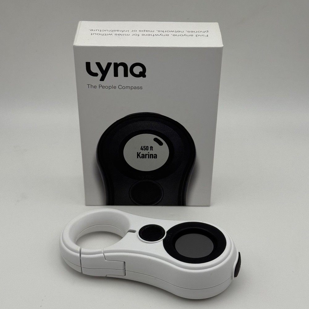 LynQ Compass Factory Reset Used With Box White Color Tracker Skiing Hiking