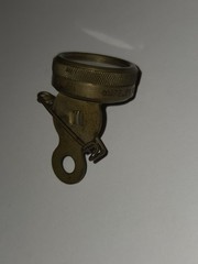 Antique Vintage Brass Marbles Gladestine Muchigan Pin Compass