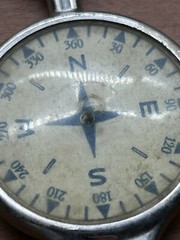 VTG Lot 3 Compasses. 2 Made In Germany, Other Japan brass , Metal, Leather