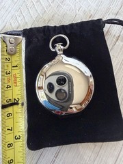Dalvey Scotland Classic Voyager Pocket Compass Polished Silver Tone SS Hunter