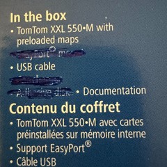 TomTom XXL 550 M GPS Navigator with Cord Box and instructions Works